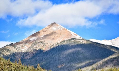 Scenic view of mountain against sky