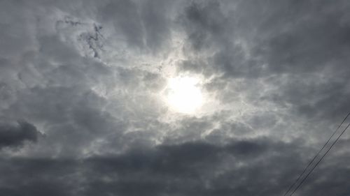 Low angle view of cloudy sky