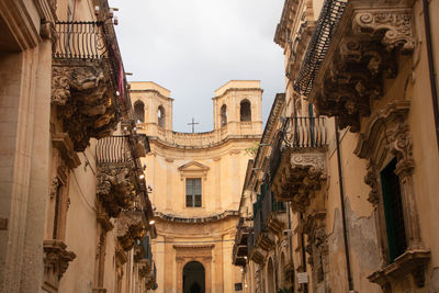 Low angle view of historic building