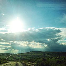 Scenic view of landscape against sky