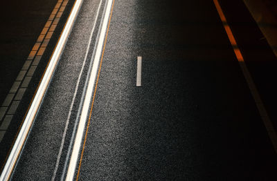 High angle view of road