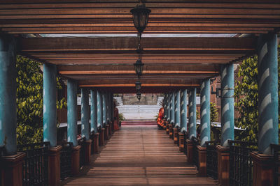 Empty corridor of building