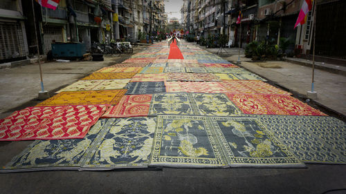 View of text on street