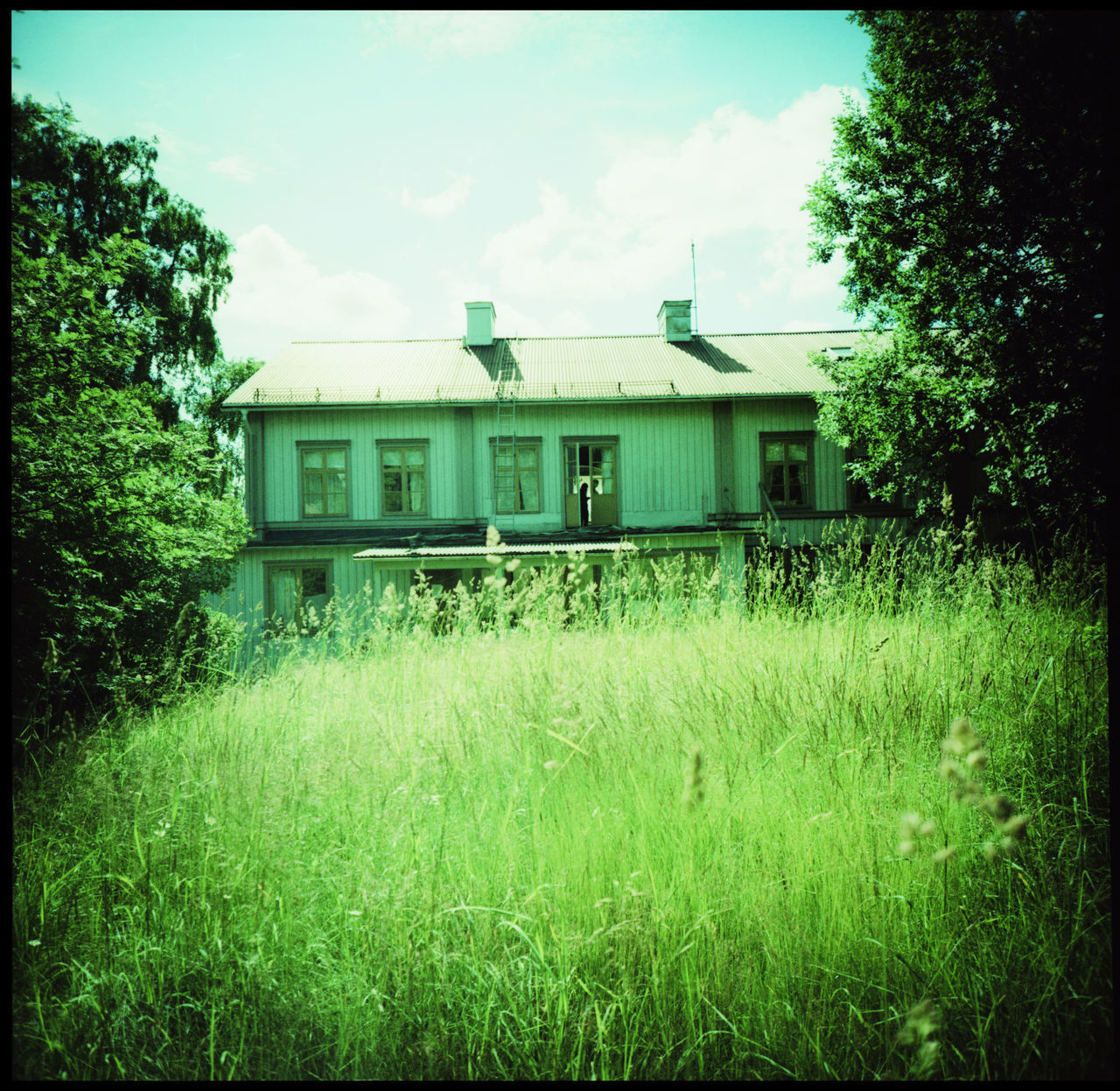 Interiour and Exterior at the Höga Kusten Nordingrå Nordingrå, Sweden Höga Kusten Hygge Northern Sweden Analogue Photography Travel Tranquility Nature Wooden Swedish House Xpro Lomography Medium Format House In Nature Sink Antique Bathroom Antique Sink Washing Sink Vintage Bathroom Swedish Flag Adventure Paradise Grass House And Grass Garden Work