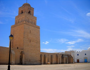 Low angle view of historic building against sky