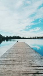 Pier on lake