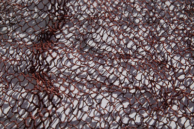 Full frame shot of fishing net