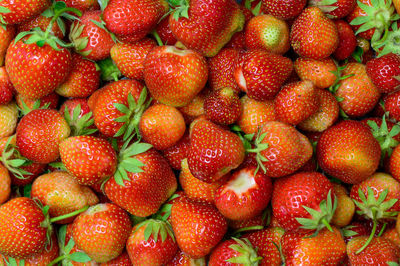 Full frame shot of strawberries