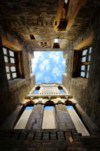 Low angle view of old building