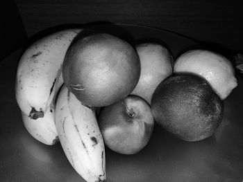 Close-up of fruits on table