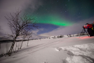 Northern lights from north tromso and close to the border with finland