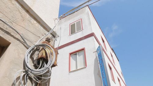 Low angle view of building against sky