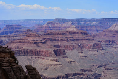 Aerial view of grand canyon