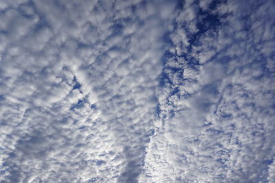 Low angle view of clouds in sky