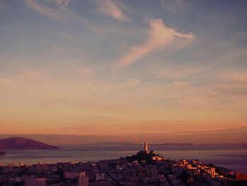 Cityscape at sunset