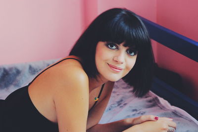 Portrait of a smiling young woman