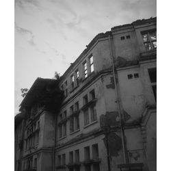 Low angle view of building against sky