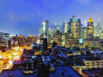 Night view of new york city