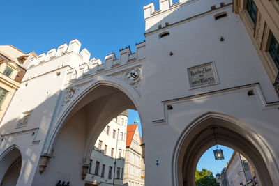 Historic karlstor near karlsplatz und neuhausser straße munich bavaria germany