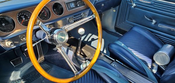 Close-up of vintage car