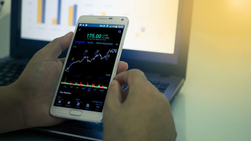 Trade ,forex ,crypto and graph checking on smart phone,mobile