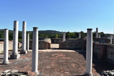 Built structure against clear blue sky