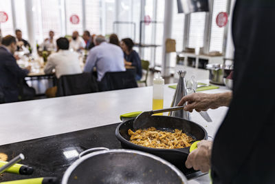 People in restaurant