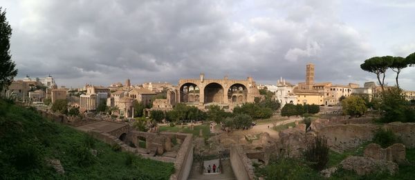 Panoramic view of castle against sky