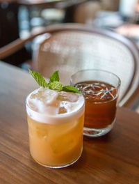 Close-up of drink on table