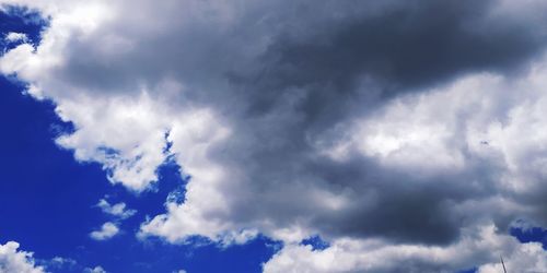 Low angle view of clouds in sky