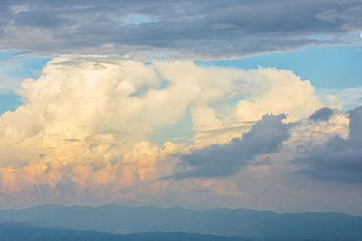 Low angle view of clouds in sky