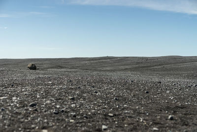 Scenic view of landscape against clear sky