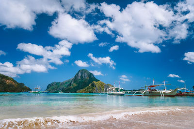 Scenic view of sea against sky