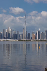 Dubai city and burj khalifa 