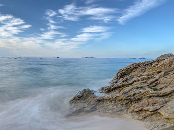 Scenic view of sea against sky