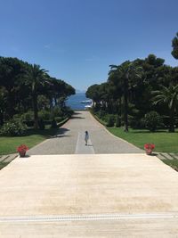 View of woman in park