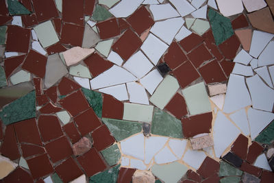 Full frame shot of tiled floor