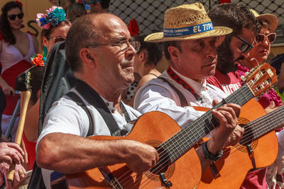 Group of people playing music concert