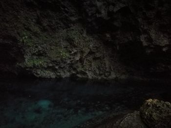 Rock formations in cave