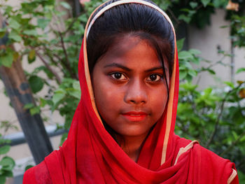 Portrait of a beautiful young girl 