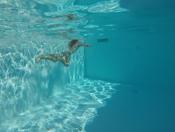 Swimming pool in sea