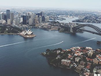 Aerial view of city