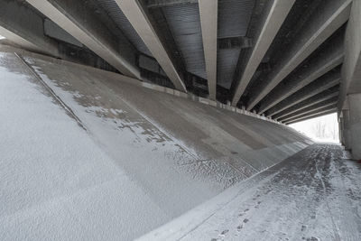 Low angle view of bridge over road