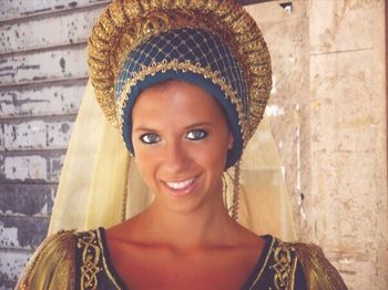 Portrait of young woman