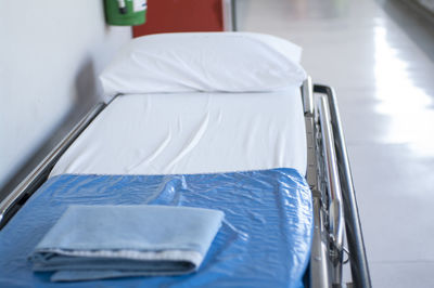 Bed in hospital