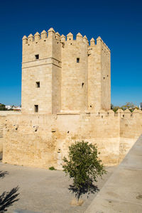 Historic building against blue sky