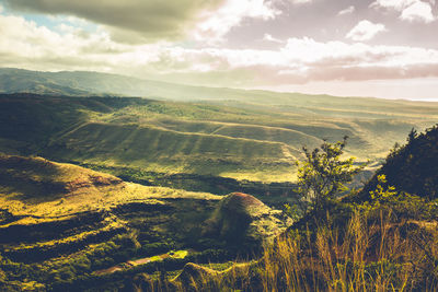 Scenic view of landscape against sky