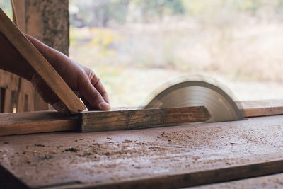 Close-up of wood