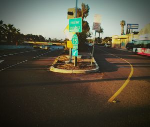 Road marking on road