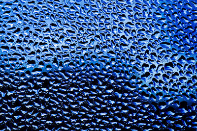 Full frame shot of blue wall